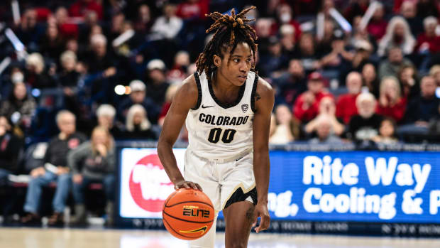 Jaylyn Sherrod at Arizona on January 5, 2024